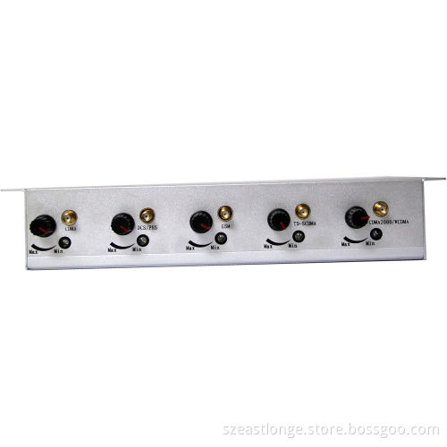 5 Antenna Gsm 3g Remote Control Jammer 2100 - 2200mhz For Military